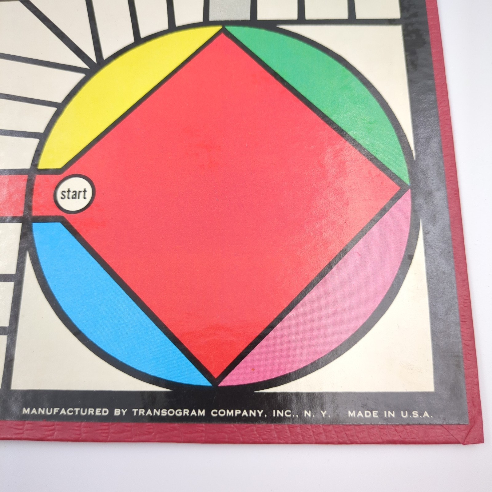 VTG 1960 Transogram Pa-Chiz-Si The Game of India Classic Pachisi Board Only