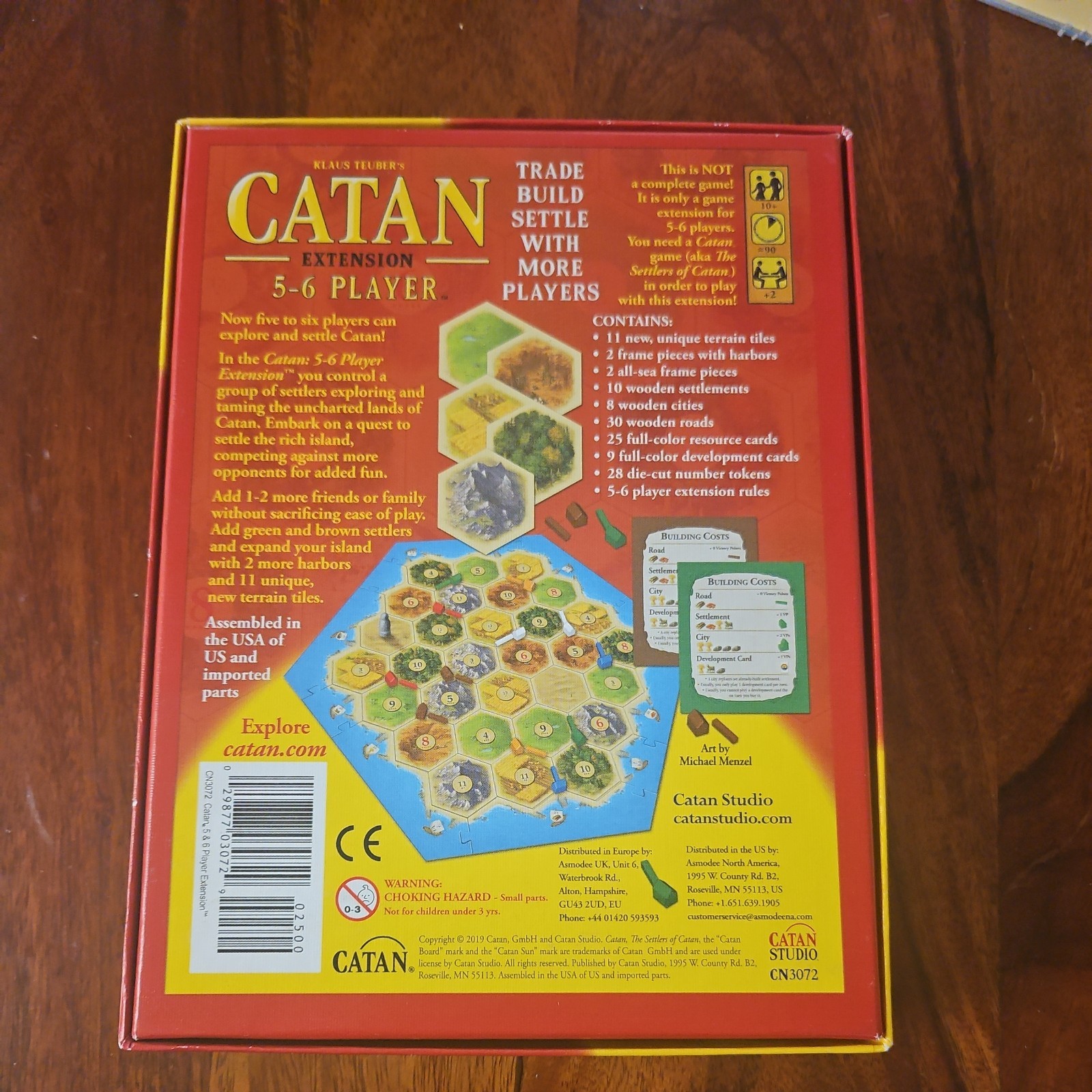 Settlers of Catan 5-6 Player Extension Board Game – Complete In Box