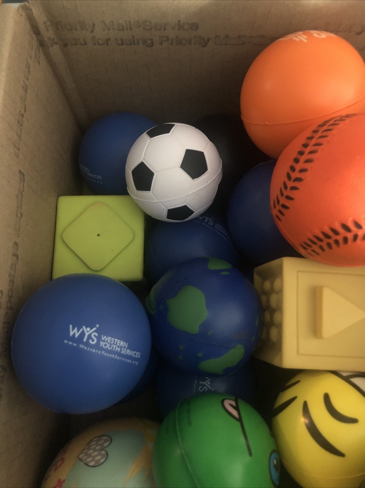 Lot OF 50+ BALL, SQUARES,! Must See! 3LB OF TOYS