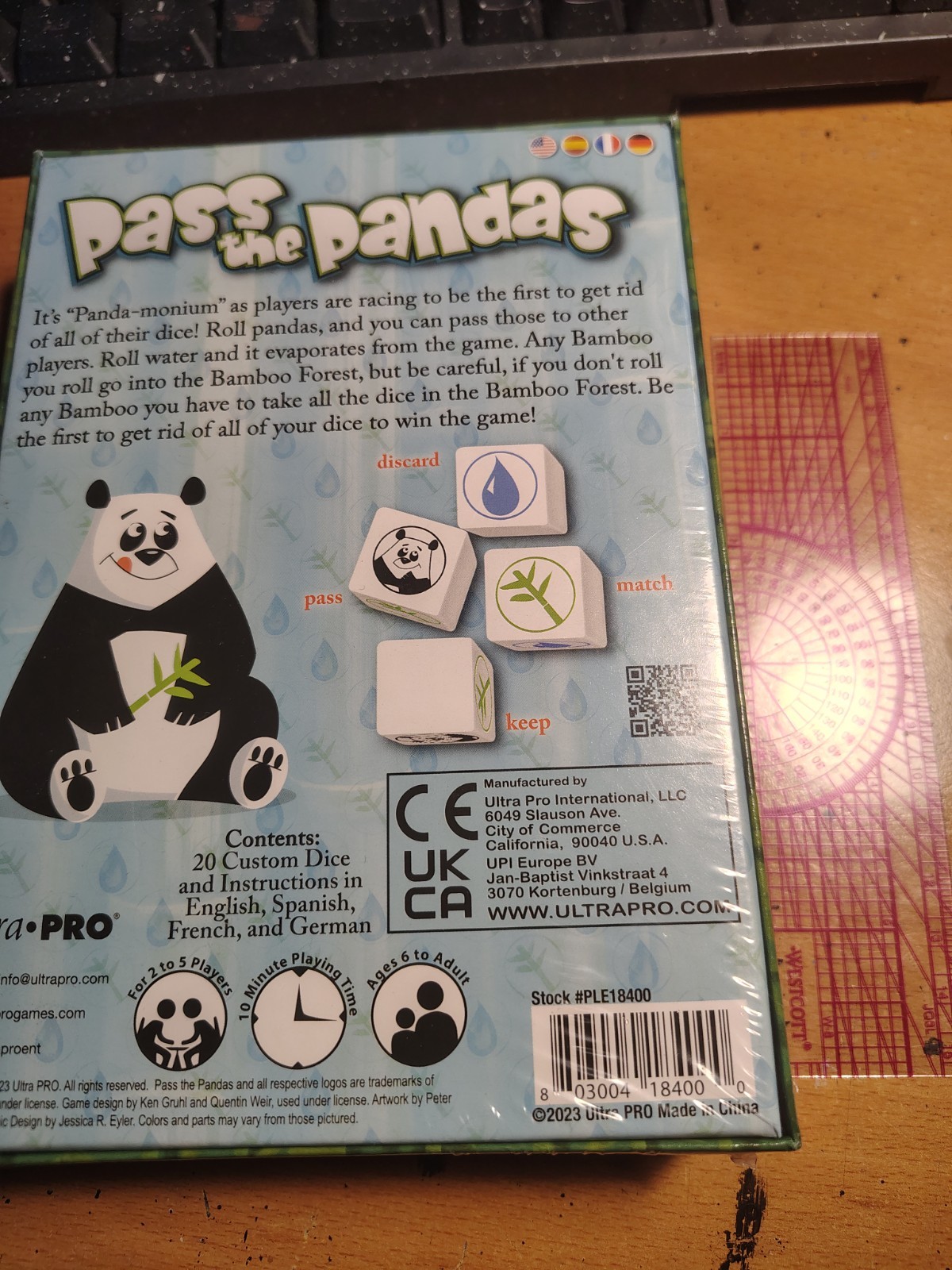 Ultra Pro Pass the Pandas Dice Game