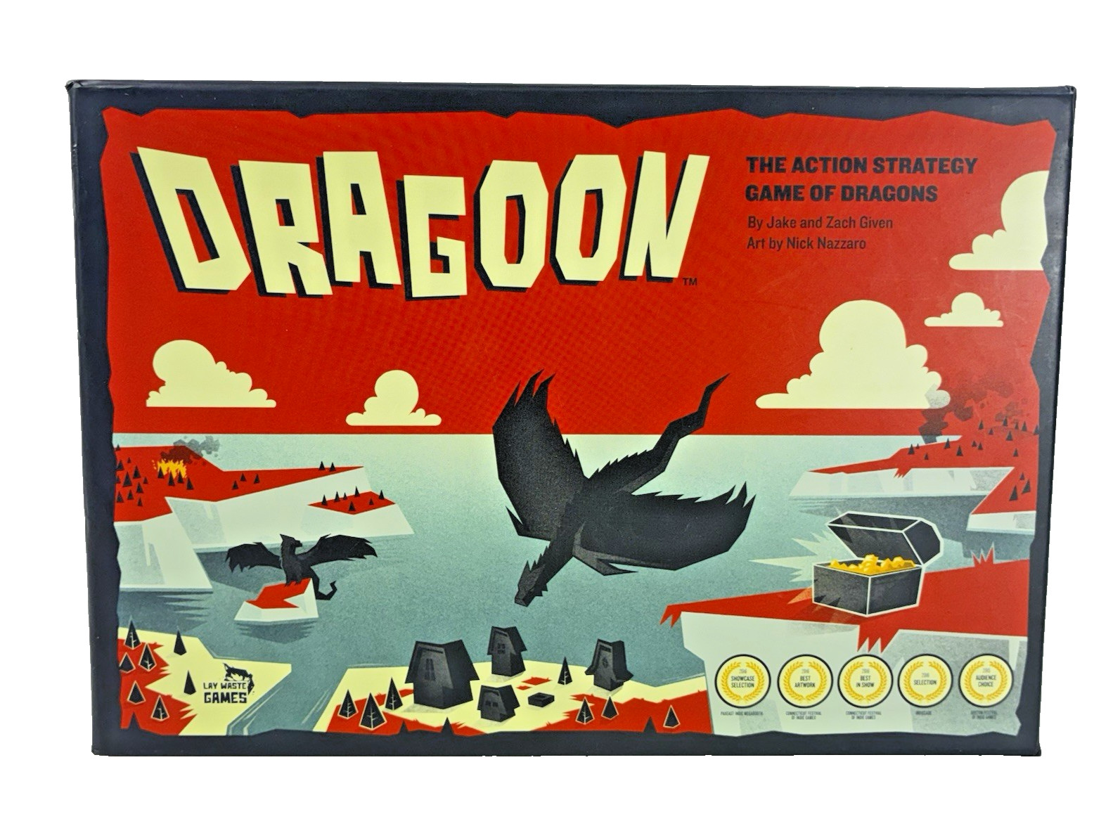 Dragoon Gold Edition 2015 Lay Waste Games Board Game Incomplete