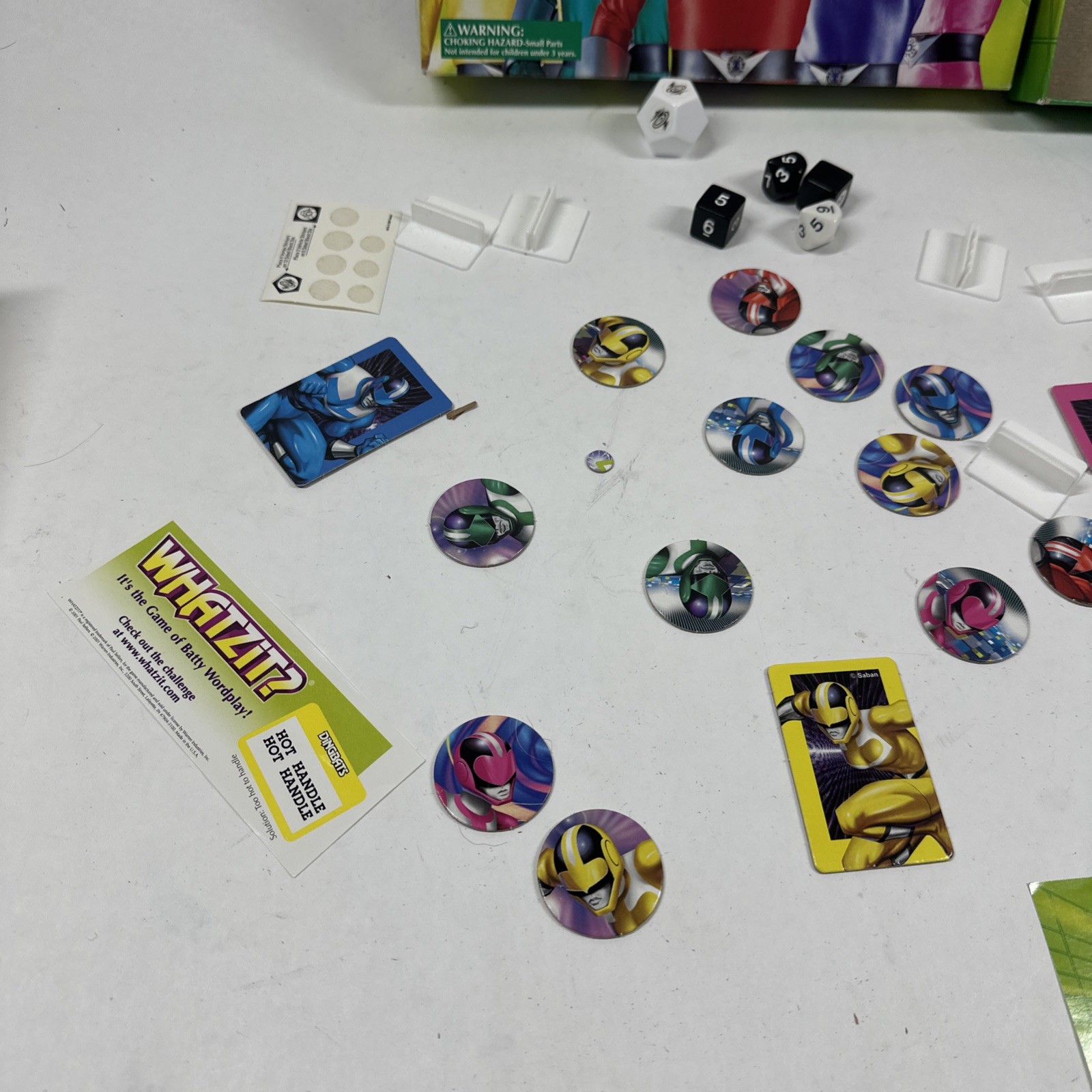 Power Rangers Board Game 2001 Missing 1 Pink Disk