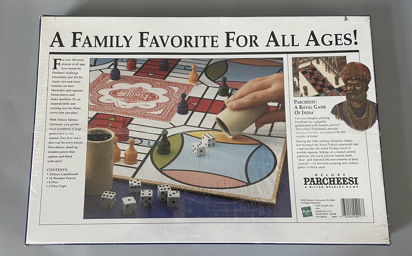 Vintage 1999 Deluxe Parcheesi Board Game — New Factory Sealed — Milton Bradley