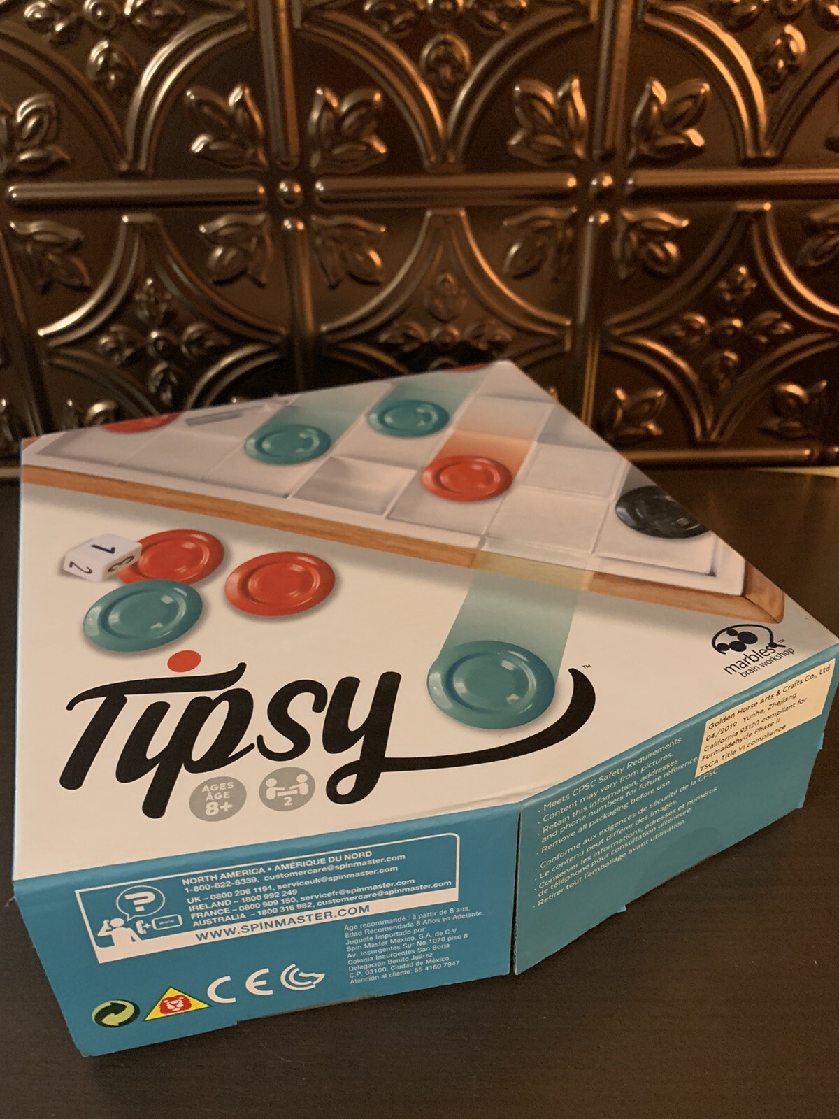Tipsy Marbles Brain Workshop Board Game Fun Challenging Lift Shift New Sealed