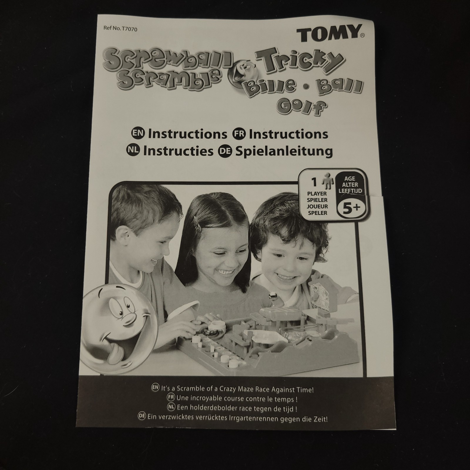 TOMY Screwball Scramble/Tricky Bille Classic Retro Action Board Game OPEN BOX