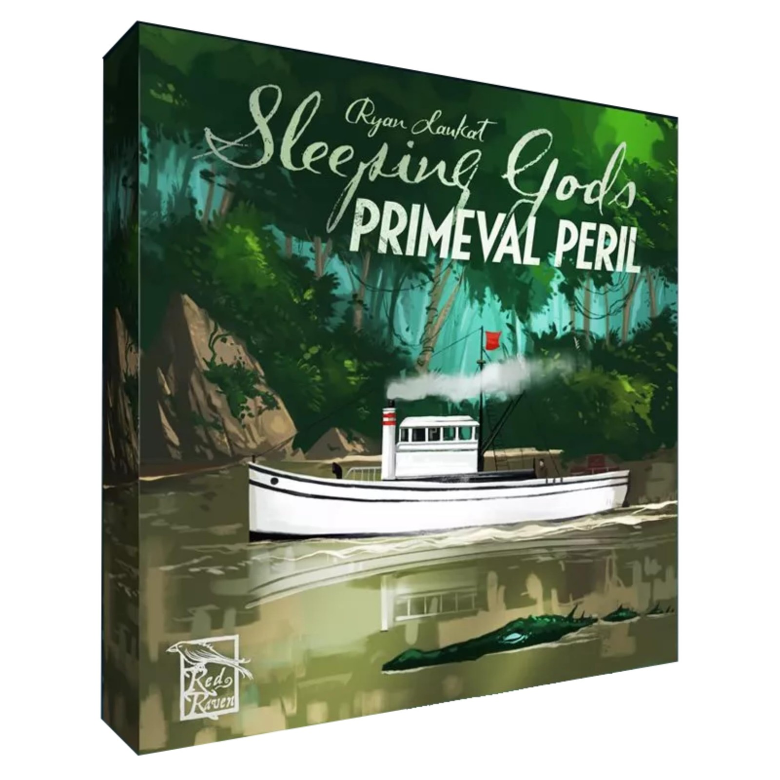 Sleeping Gods Primeval Peril Adventure Board Game for 1 to 4 Players 10 inches