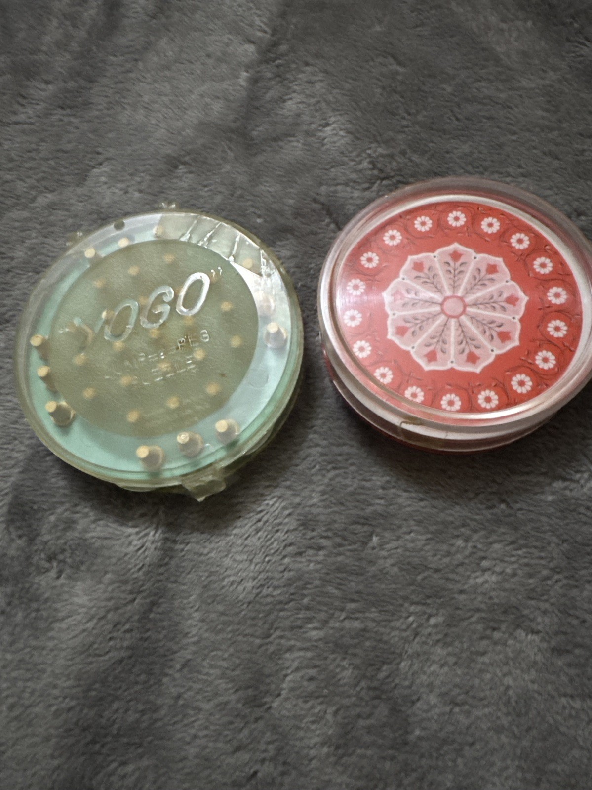 Vintage Retro Travel Game Lot: 1950s YOGO Jump-A-Peg & 1970s Round Playing Cards