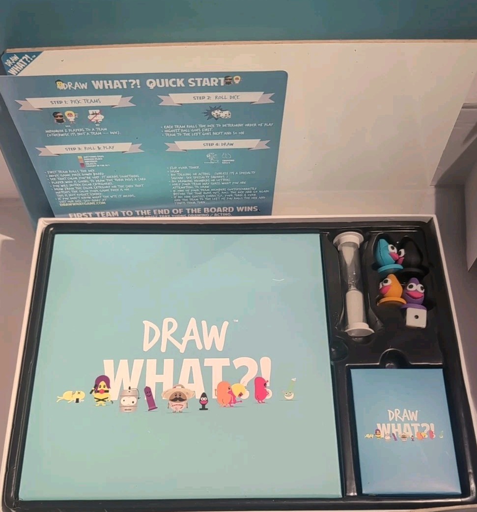 Draw What?! Adult Party Board Game ADULT CONTENT Humor RARE 2015 COMPLETE