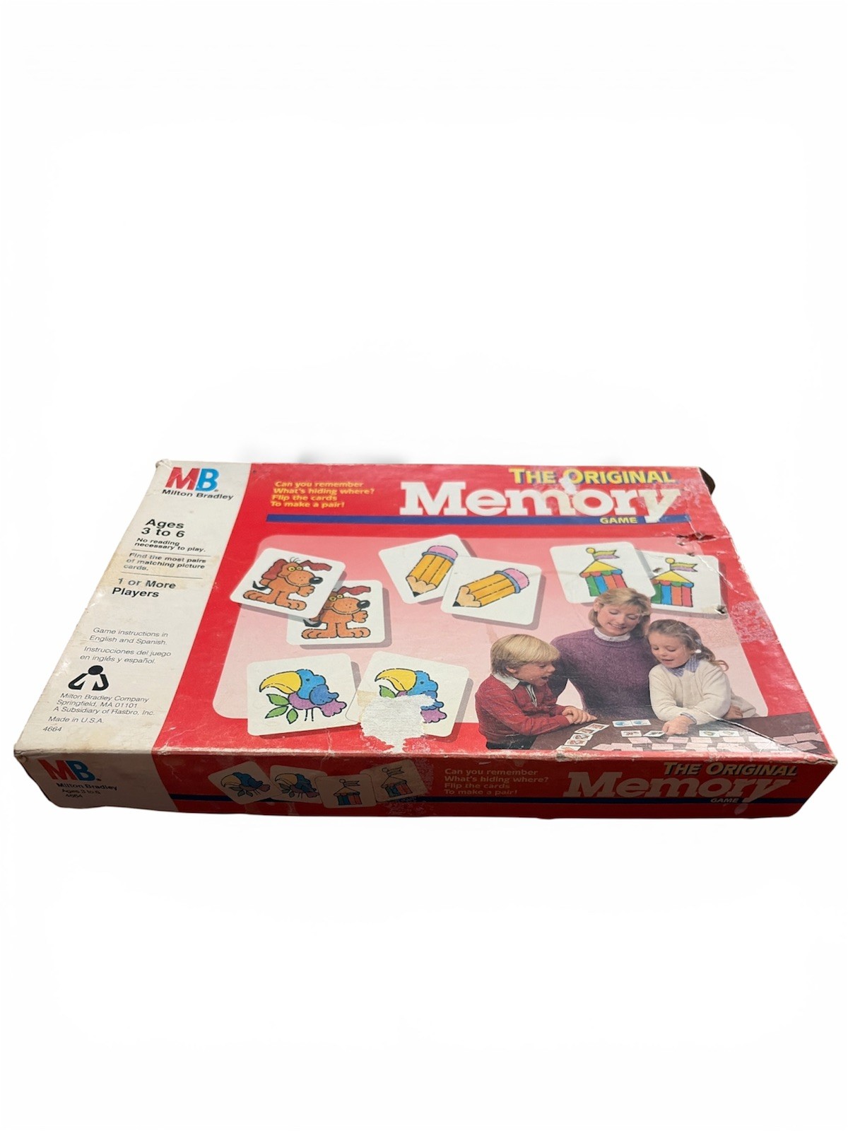 Vintage Milton Bradley 1986 The Original Memory Card Matching Game 4664 Vintage