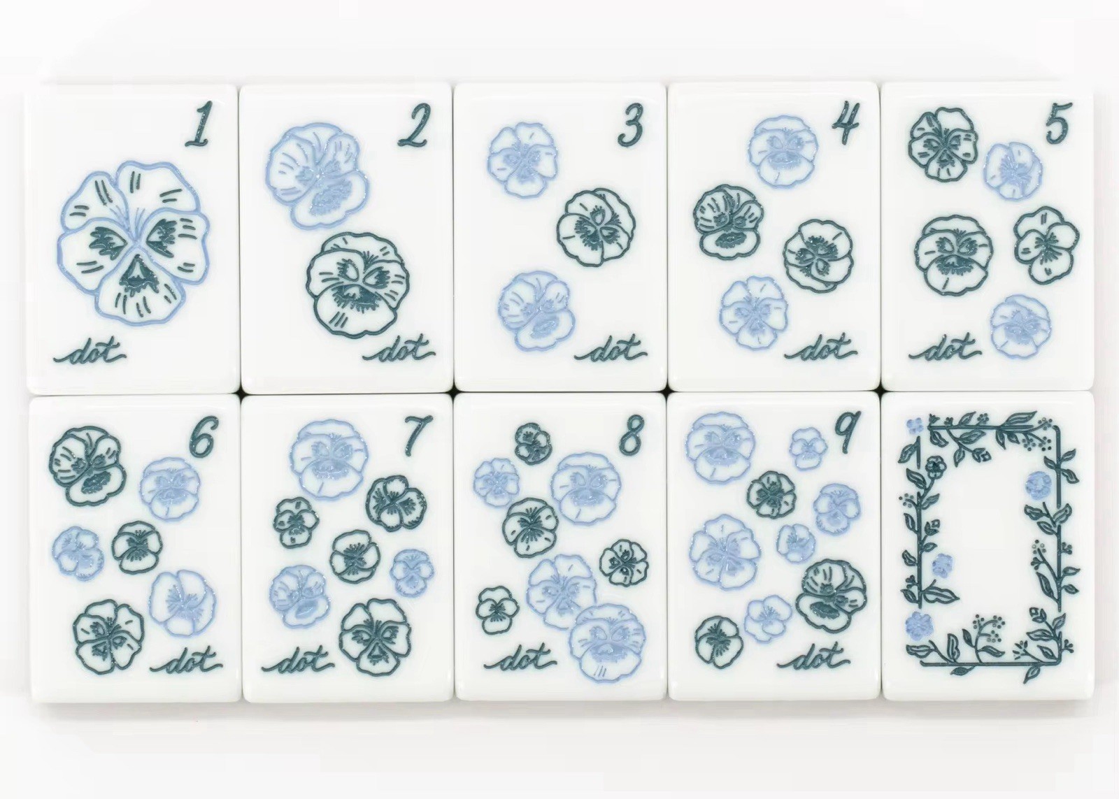 Miss Mahjong Design Hallmark Tiles Set MISS HEIRLOOM Design Mahjong Tiles