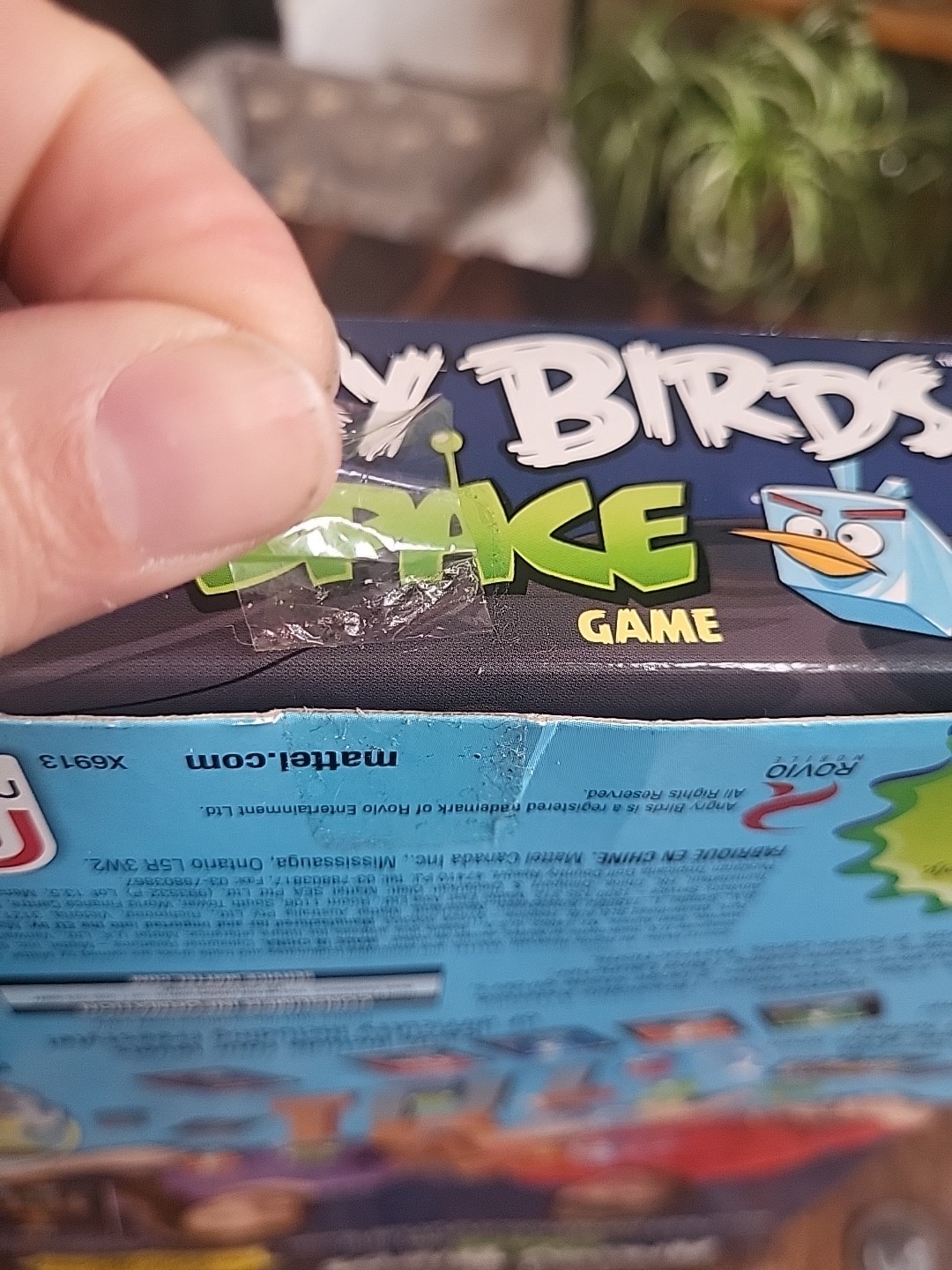 Mattel Angry Birds Space Game Open Box 2012 Complete – UNPLAYED – Wrapped Cards