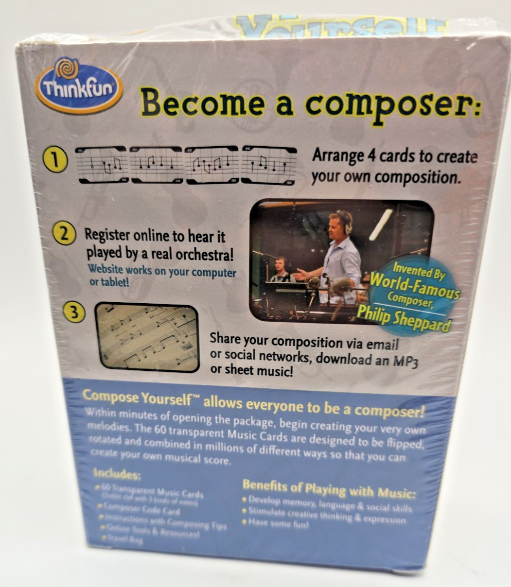 ThinkFun Compose Yourself Music Composer Card Game – Brand New Sealed