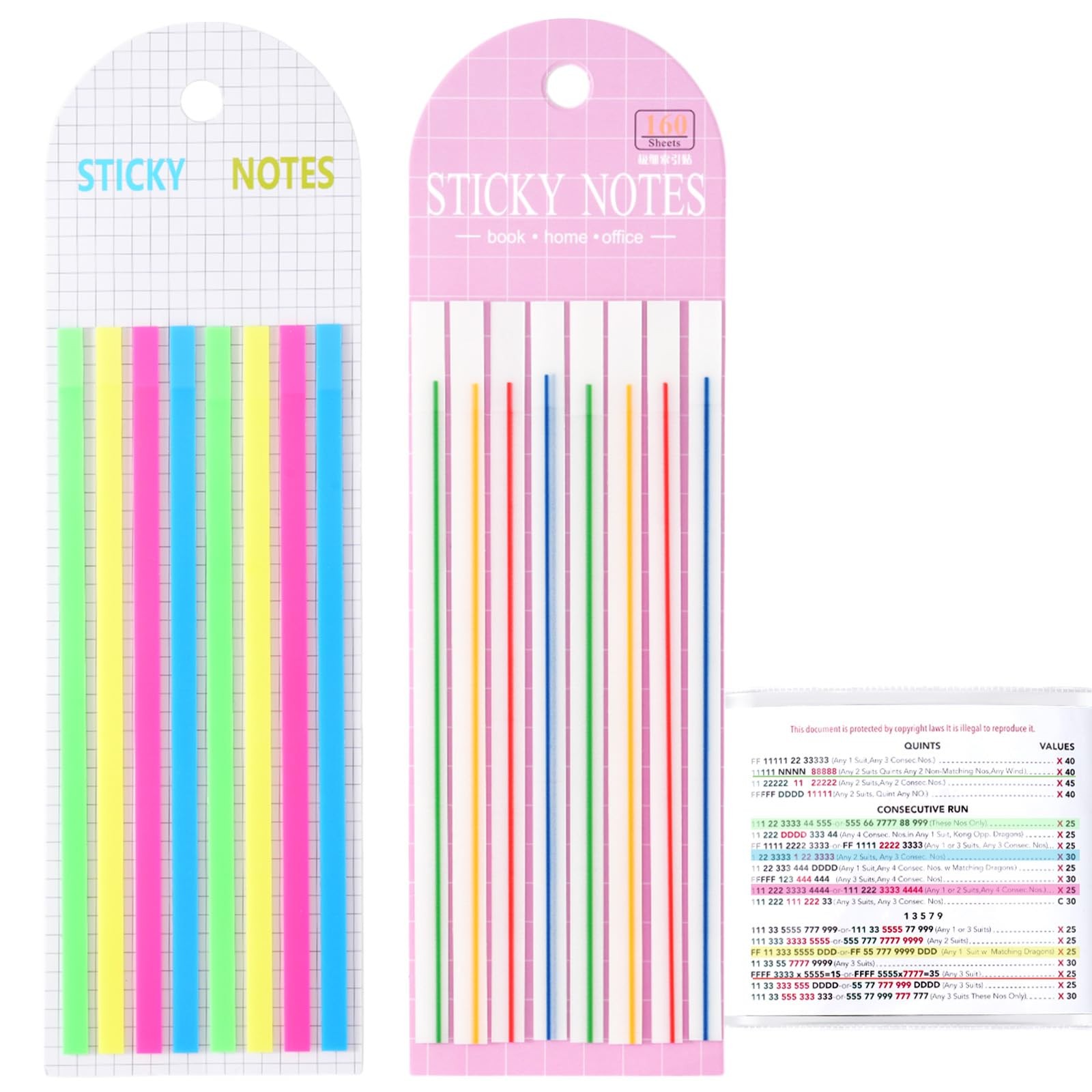 320 pcs Mahjong Card Line Finder Highlighter Tape, Mahjong Line Highlighter S…