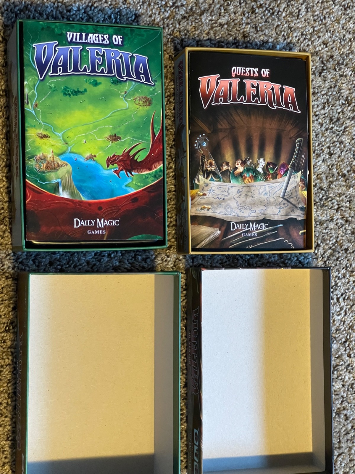 Daily Magic Boardgame Quests of Valeria And Villages Of Valeria USED