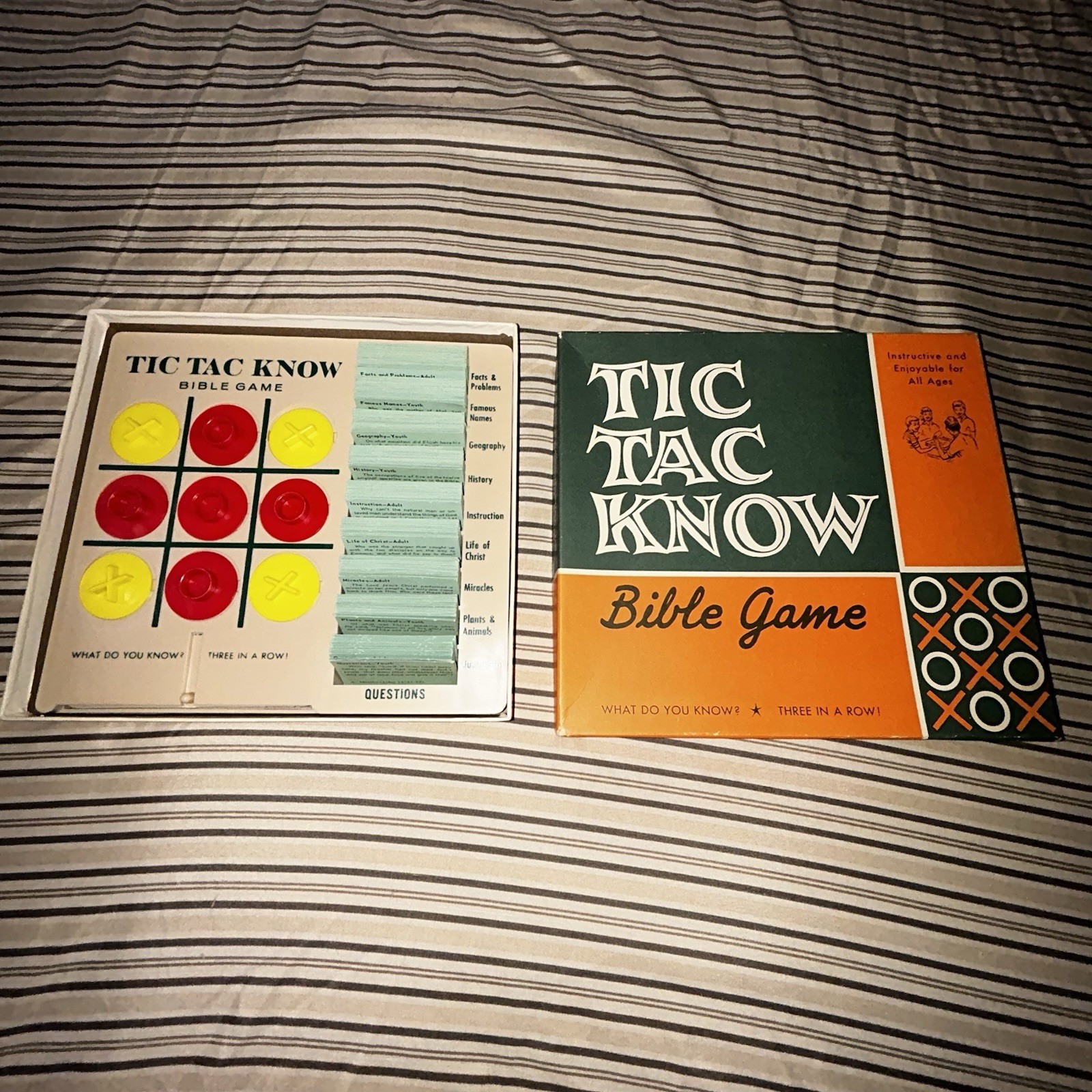 Tic Tac Know Bible Game (1964, Bible Memory Association Int.) – Complete