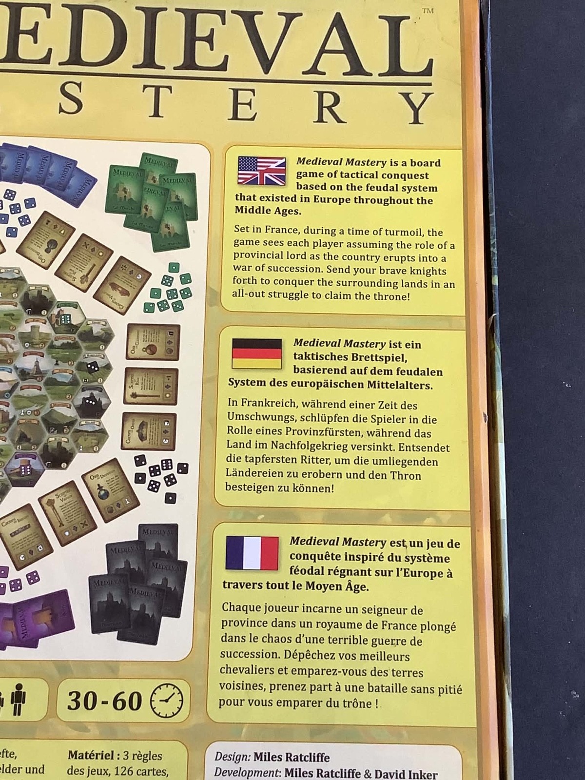 Medieval Mastery Chaos Pub Boardgame Feat. Killer Artwork New in Box Complete