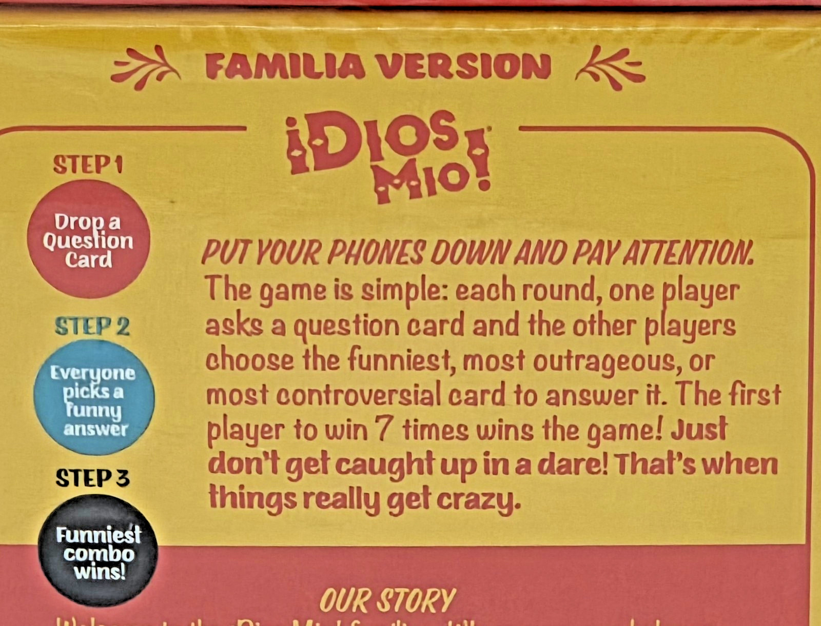 NEW ¡Dios Mio! Bilingual Party Card Game 2nd Edition Vers 2.0 Dios Mio FREE SHIP