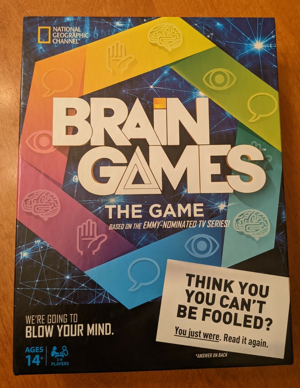 National Geographic Brain Games: The Game. Educational Family NatGeo Never Used