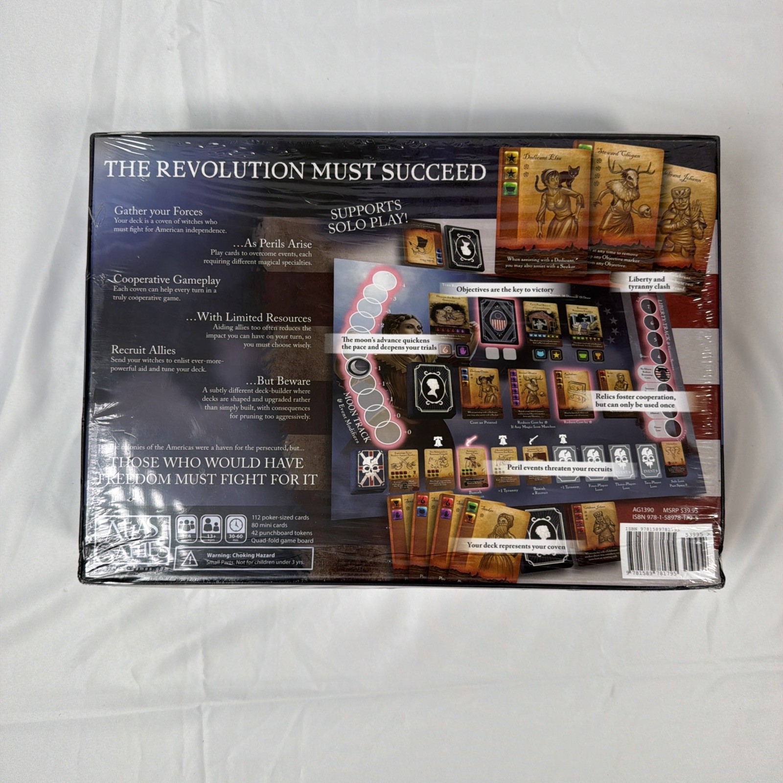 Witches Of The Revolution Board Game Complete 2017 Atlas Games