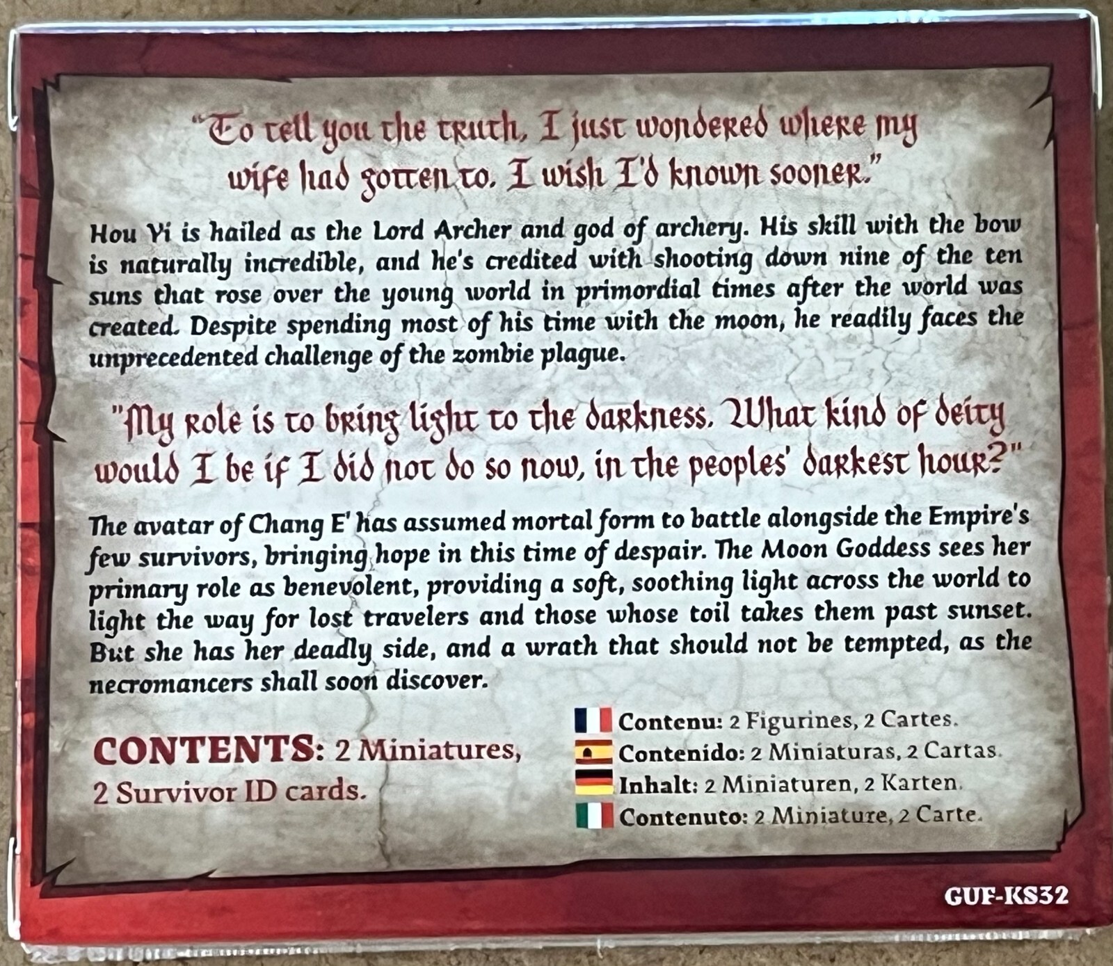 Zombicide: Eternal Empire Expansion w/ Chang’e & Hou Yi for White Death