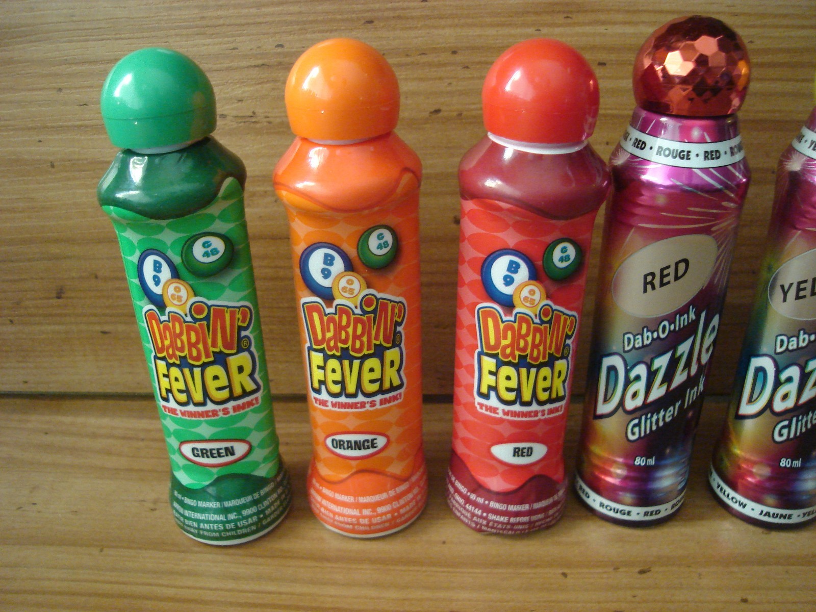 Bingo Daubers are Fever, Christmas, Sun Sational, Dazzle Glitter Ink Lot of 11