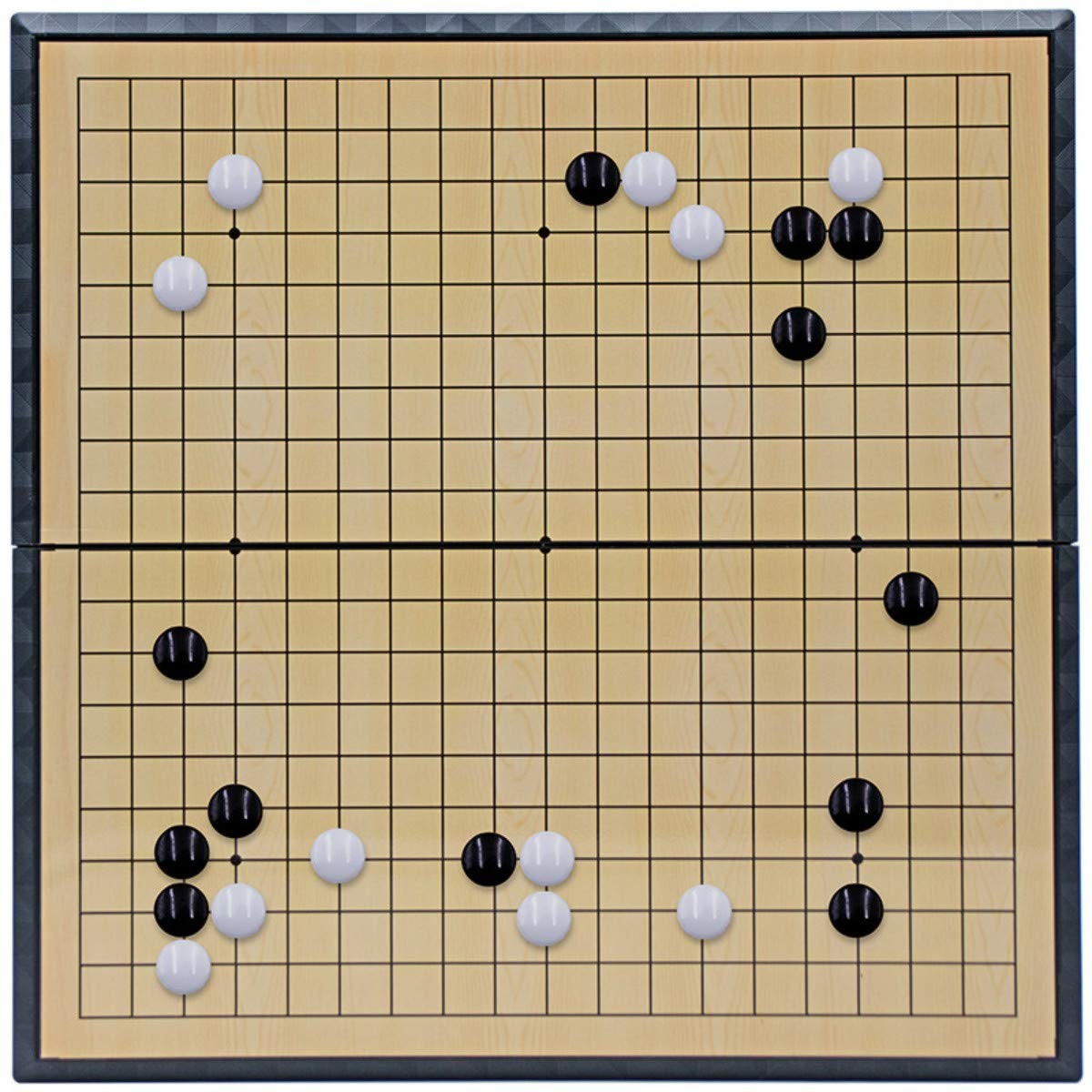 Medium Magnetic 19×19 Go Game Set Board 11 with Single Convex Stones