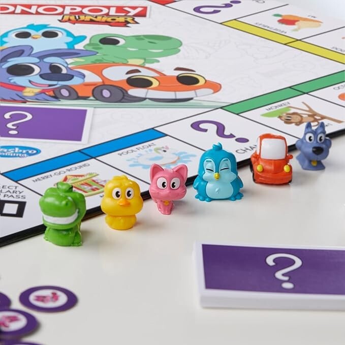 Monopoly Junior Board Game, 2-Sided Gameboard, 2 Games in 1, BRAND NEW