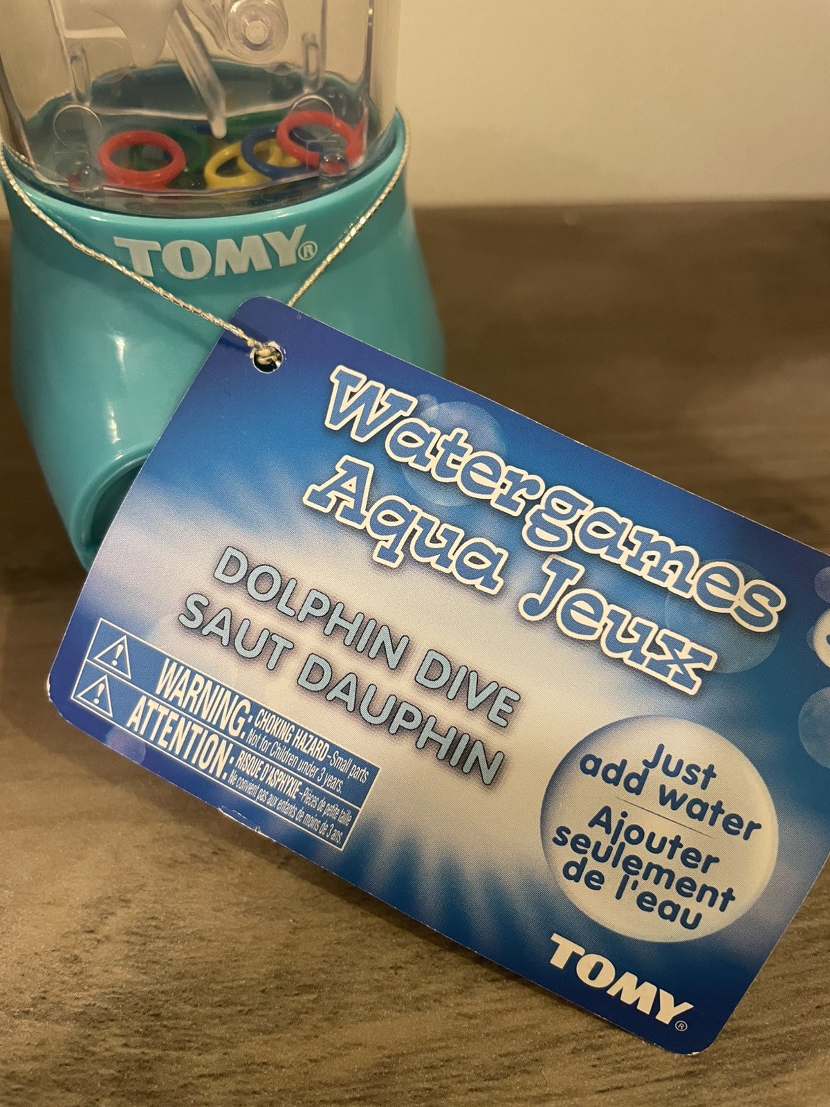 TOMY Water Games — Dolphin Ring Toss and Pelican Ball Basket Catch Toys – NEW