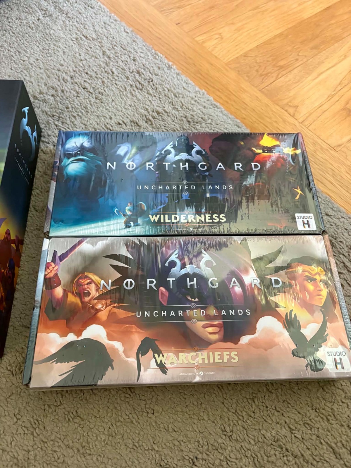 Northgard Uncharted Lands Studio H Board Game + Wilderness & Warchiefs expansion