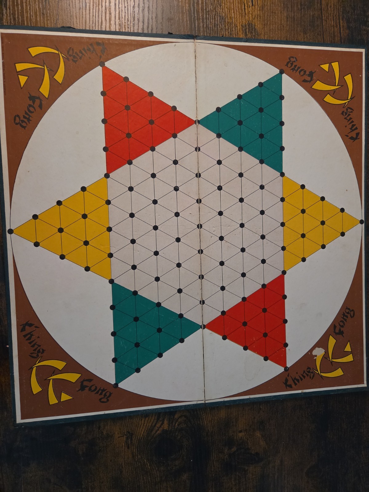 1937 Xhing Gong OrientalCheckers Board Saml Gabriel Sons And Company -Board Only