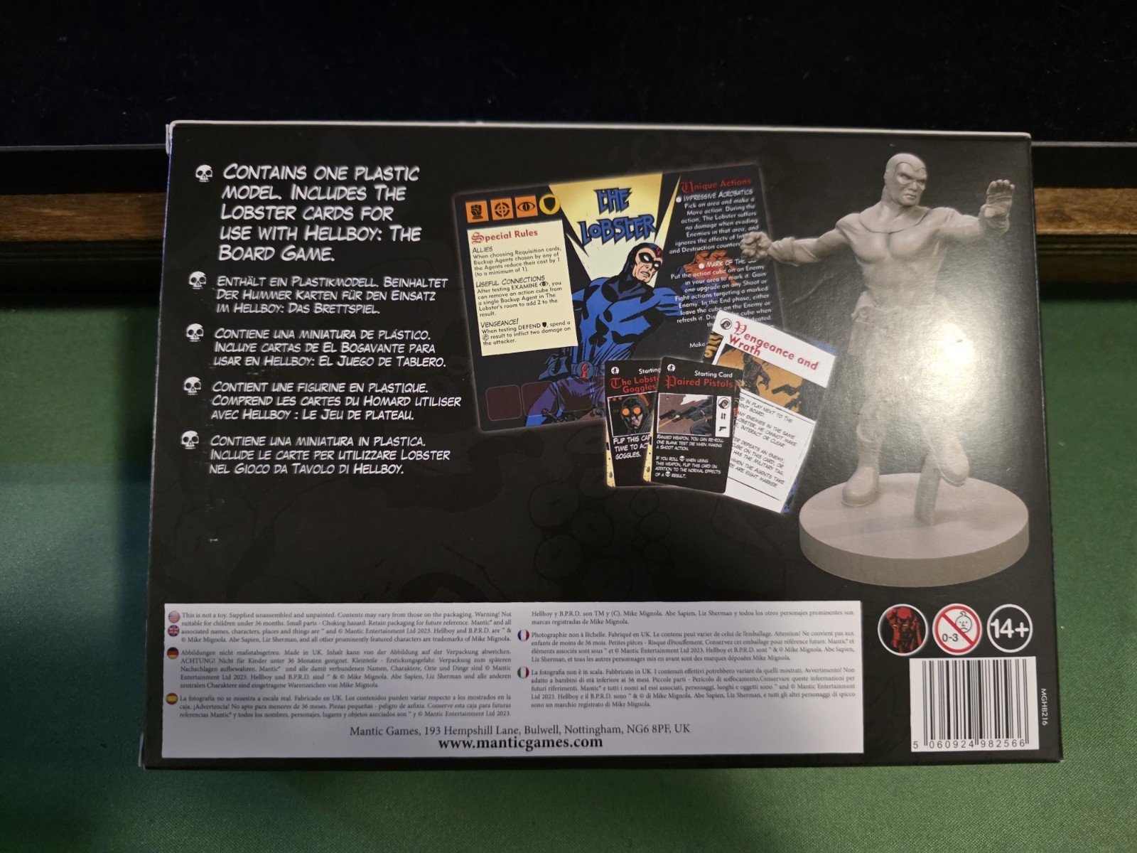 The Lobster Agent Booster Expansion Limited Edition For Hellboy the Board Game