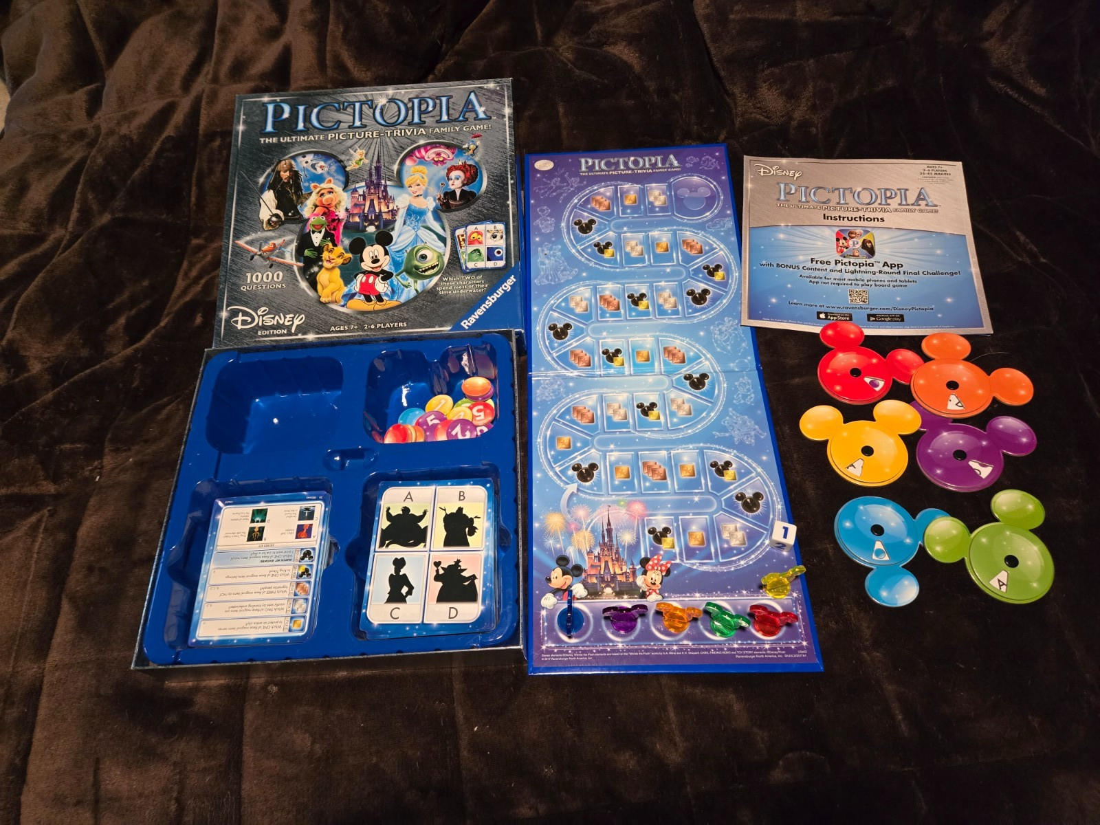 Ravensburger PICTOPIA DISNEY EDITION ULTIMATE PICTURE TRIVIA FAMILY GAME-COMPLET