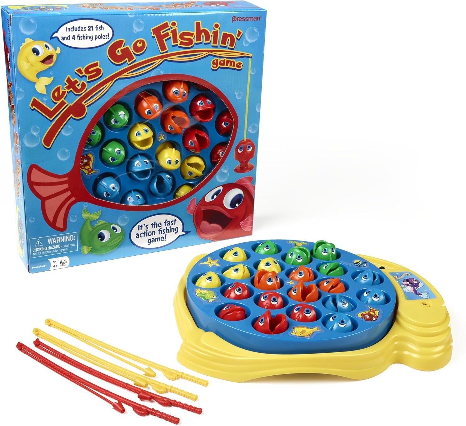 Let’S Go Fishin’ Game by – the Original Fast-Action Fishing Game!, 1-4 Players