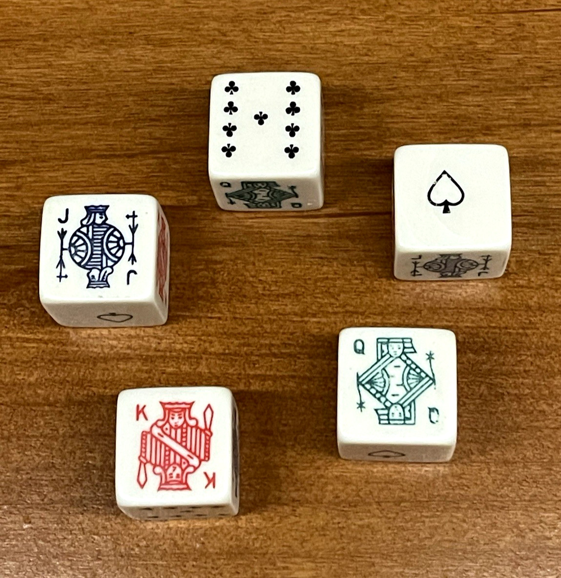 Vintage Poker Dice Game Set – Very Nice – Never Used