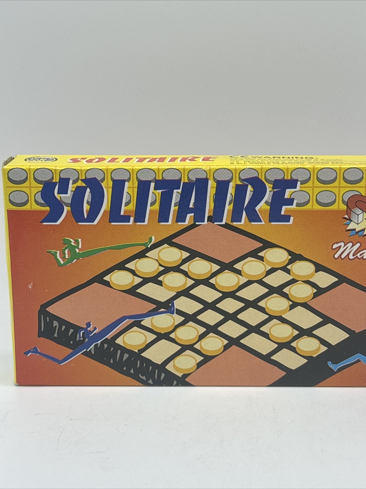 Vtg Magnetic Solitaire Mini Game UK & China Design REG Super Accord Inc