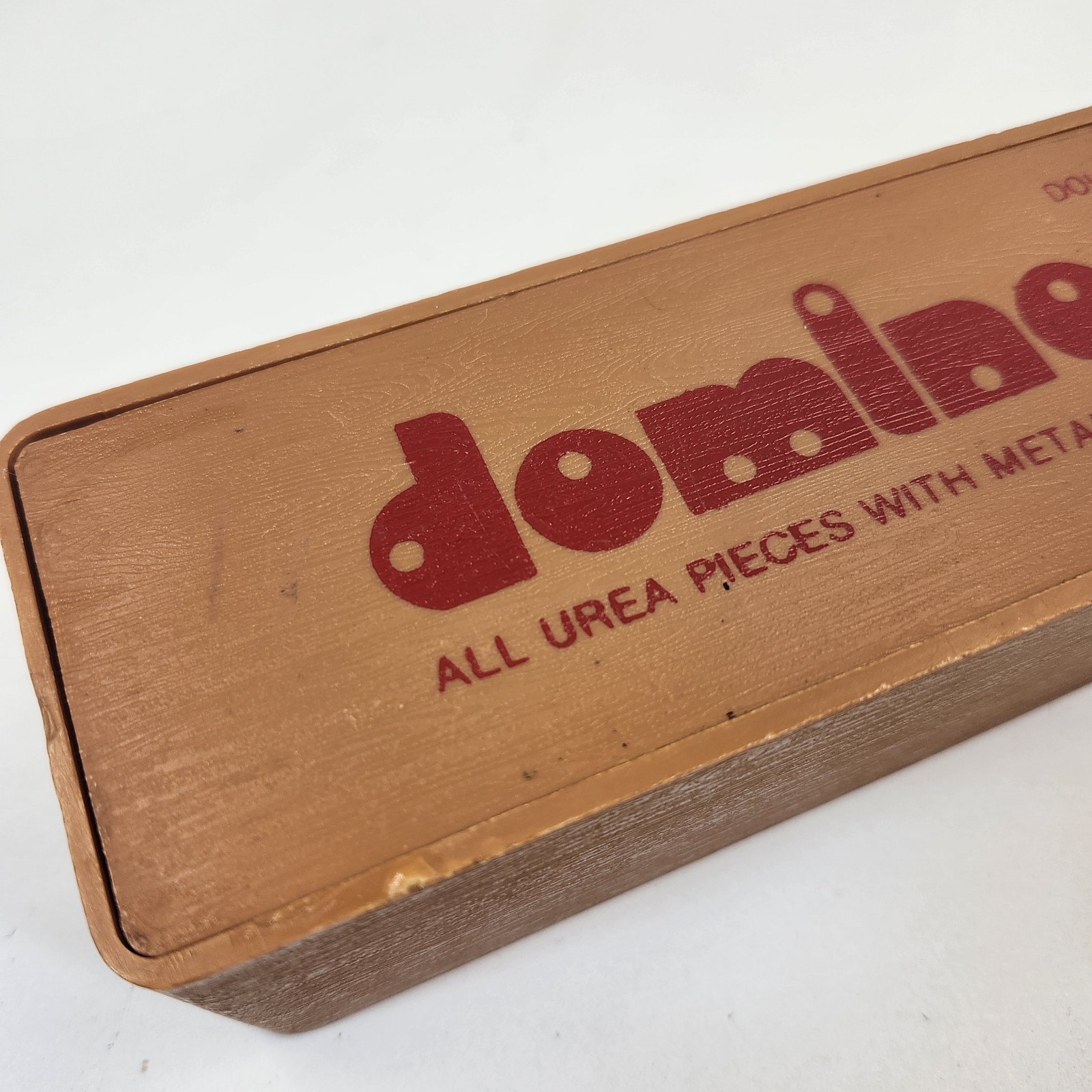 Dominoes Double Six All Urea Pieces Metal Spin Blue Bramy Brand Game Set Case