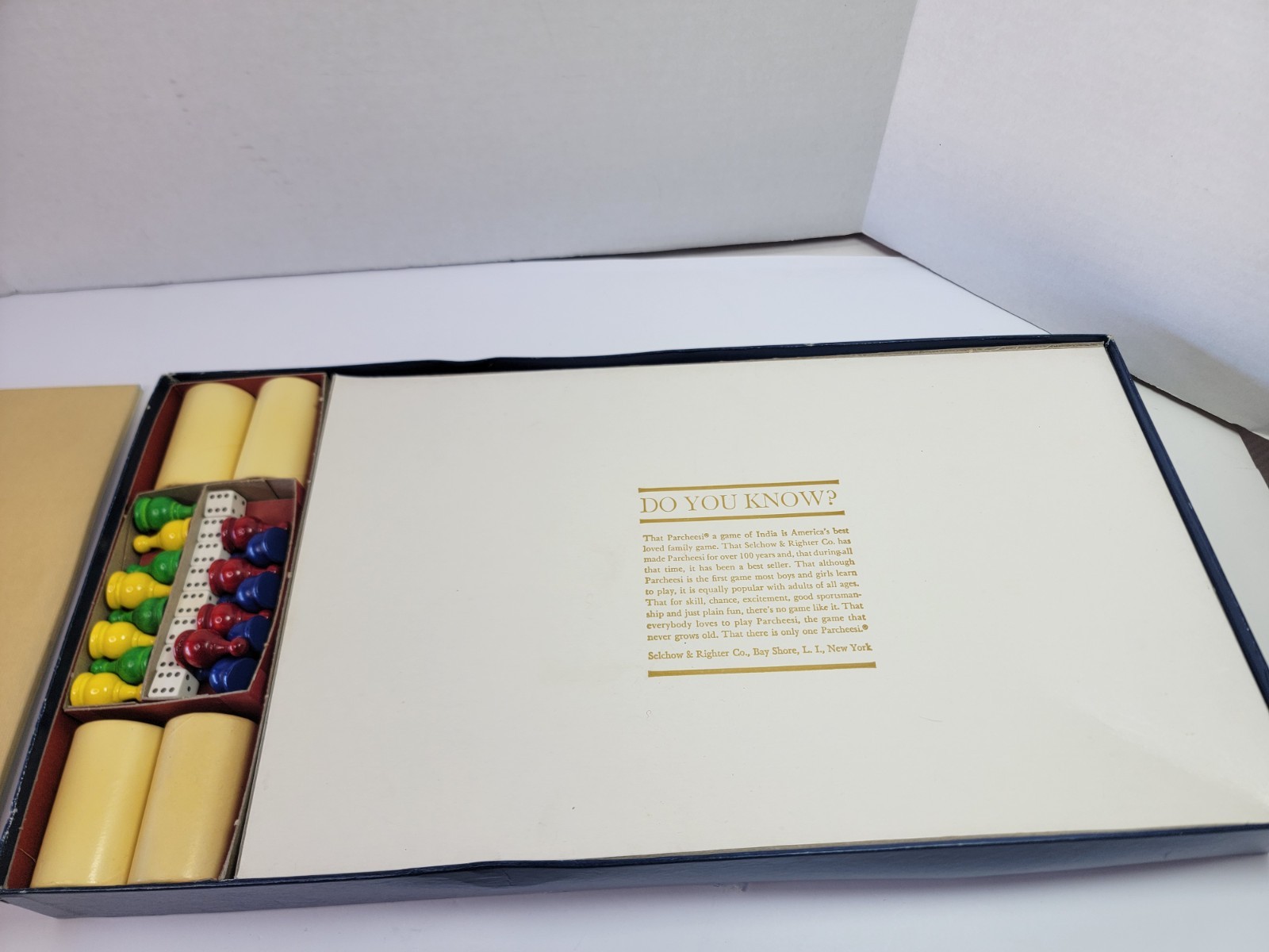 Vintage 1964 Parcheesi Gold Seal Edition No. 2 Selchow & Righter Board Game…