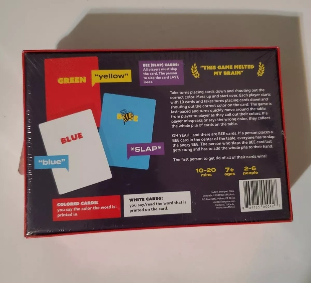 Don’t BEE Last – Family Games – A Party Game for Adults Teens & Kids