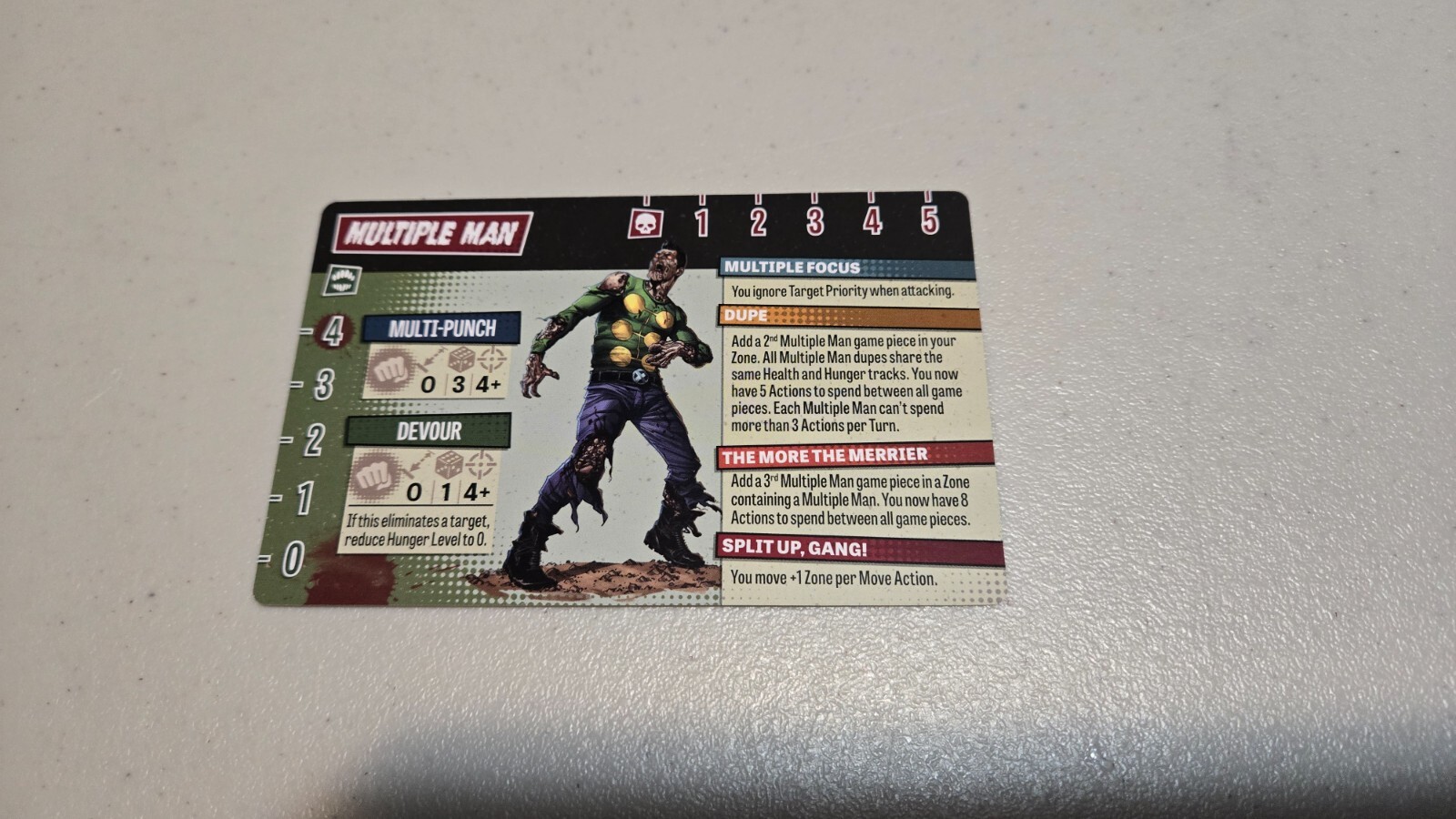 Zombicide Marvel Zombies Kickstarter Exclusive Zombie Multiple Man Card
