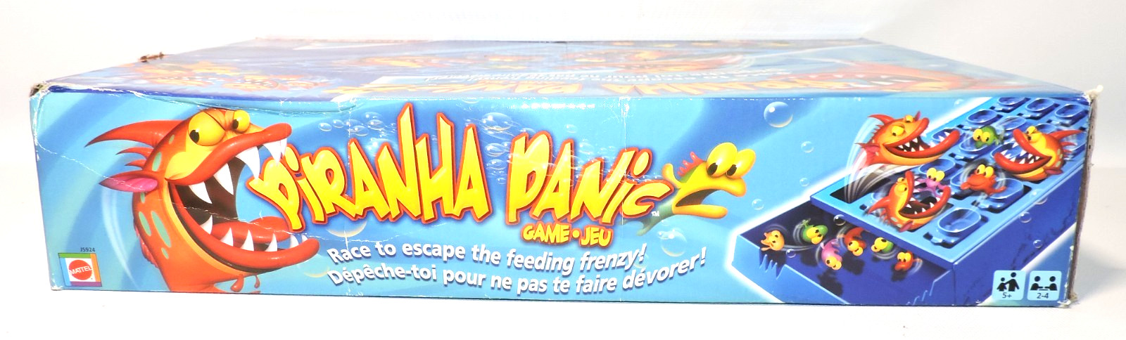 Piranha Panic Board Game, Near Complete, Missing 2 Regular Size Fish Marbles