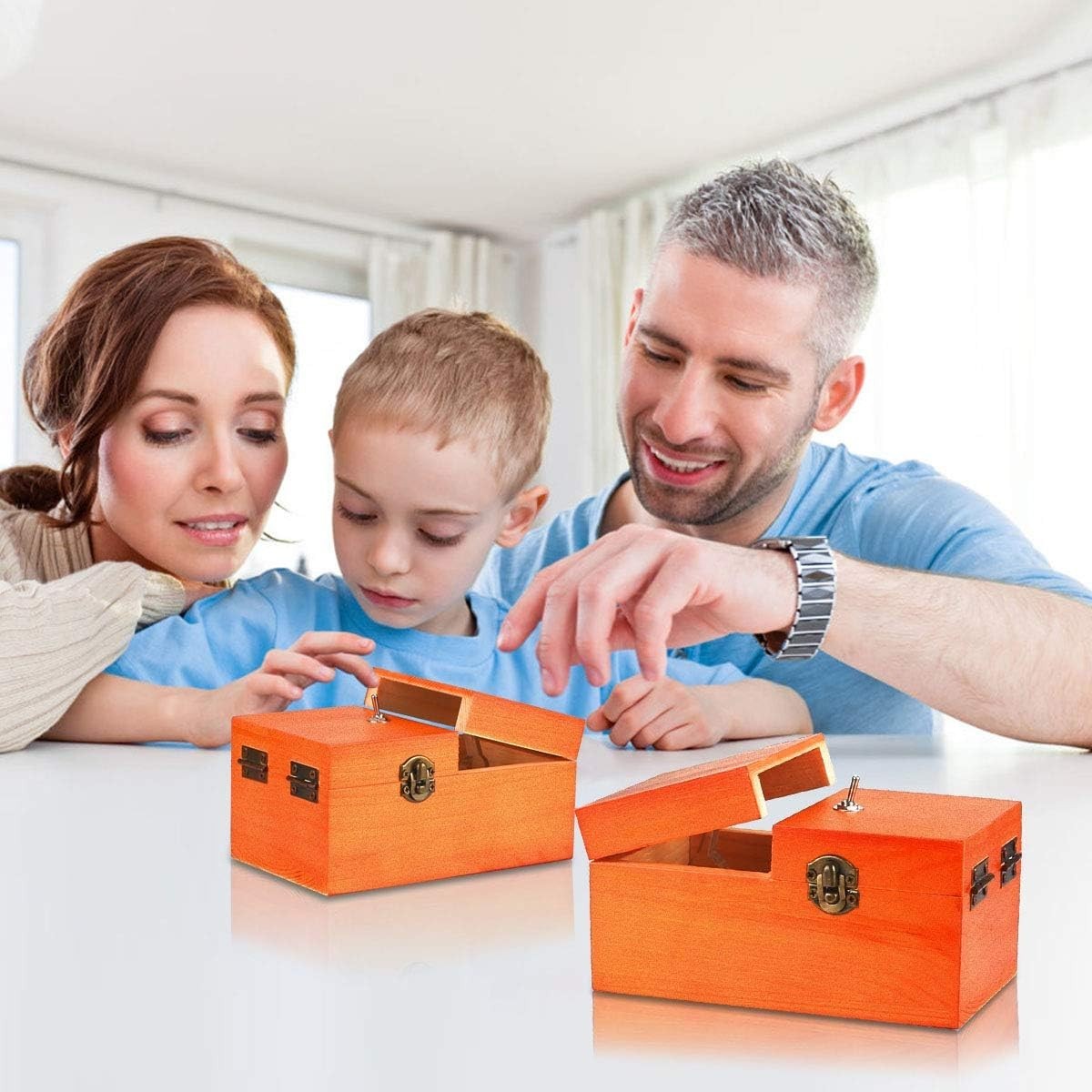 Useless Box Turns Itself Off in Box Alone Machine Fully Assembled in Box Brown