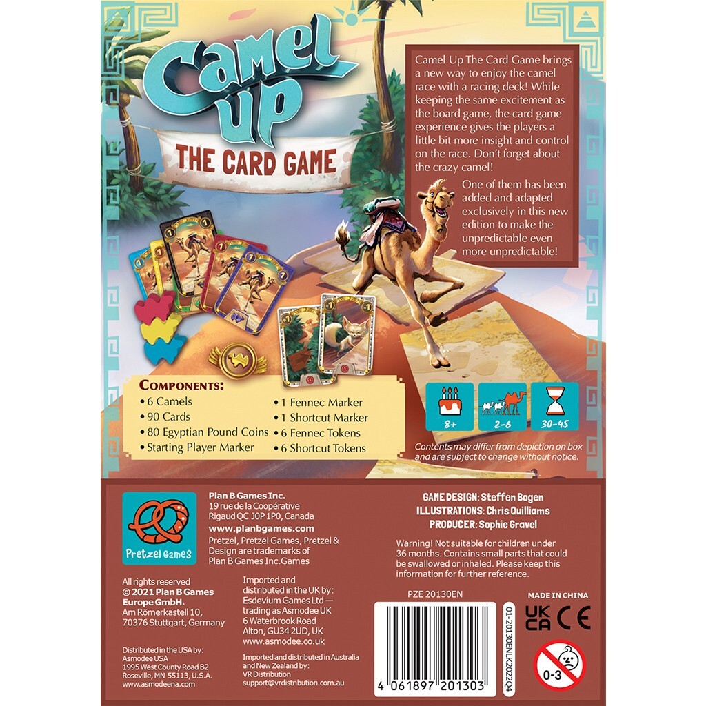 Camel Up THE CARD GAME Pretzel Games PZE20130EN Family Party Race Board