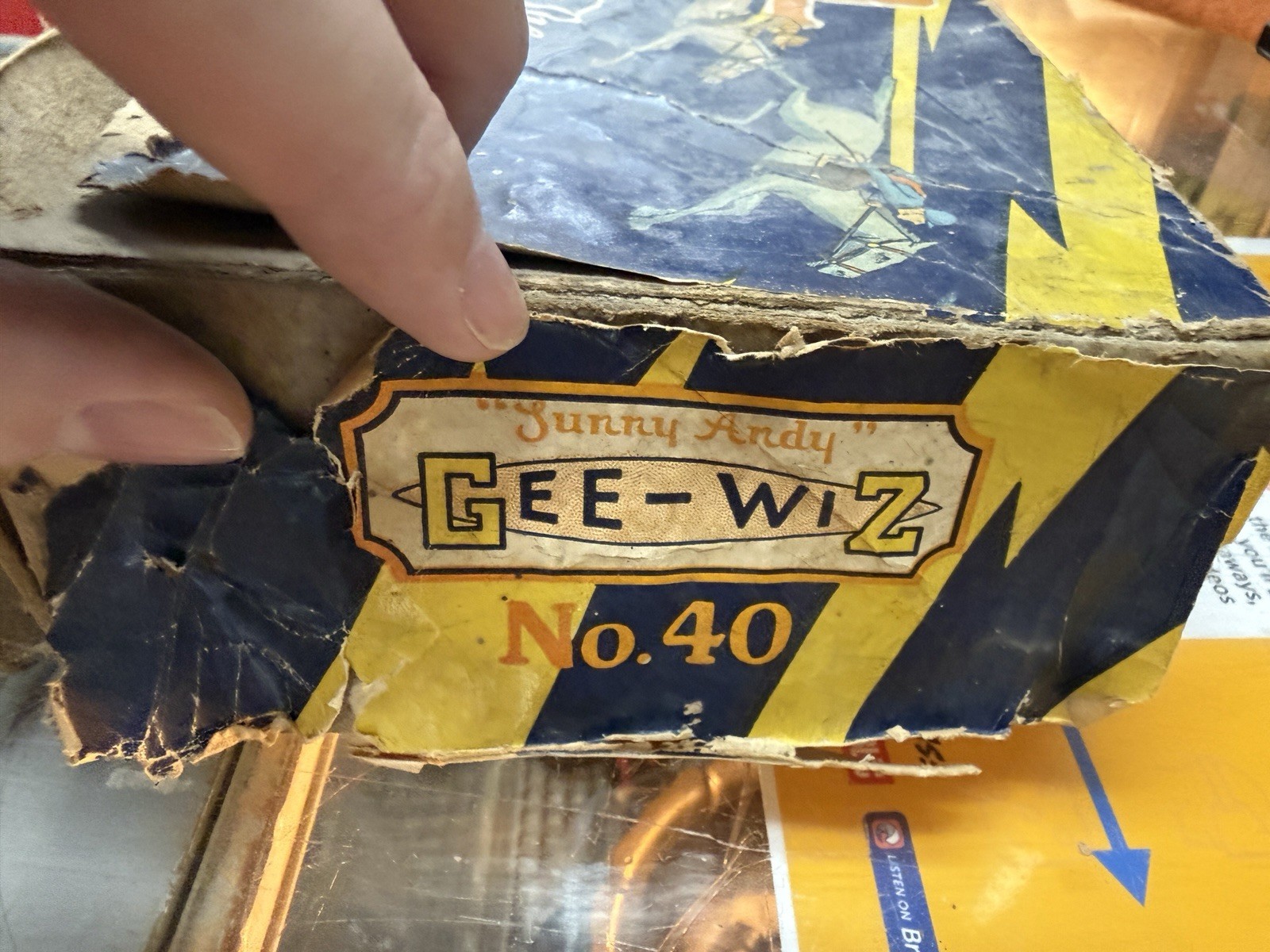 Vintage Wolverine Gee-Wiz No.40 Horse Racing Tin Game with Box
