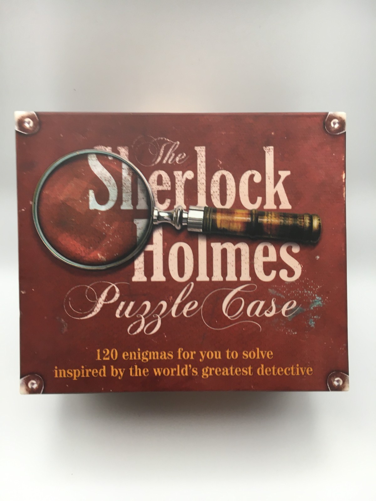 Sterling Sherlock Holmes Puzzle Case Game (120 Enigmas) w/ Box – Complete