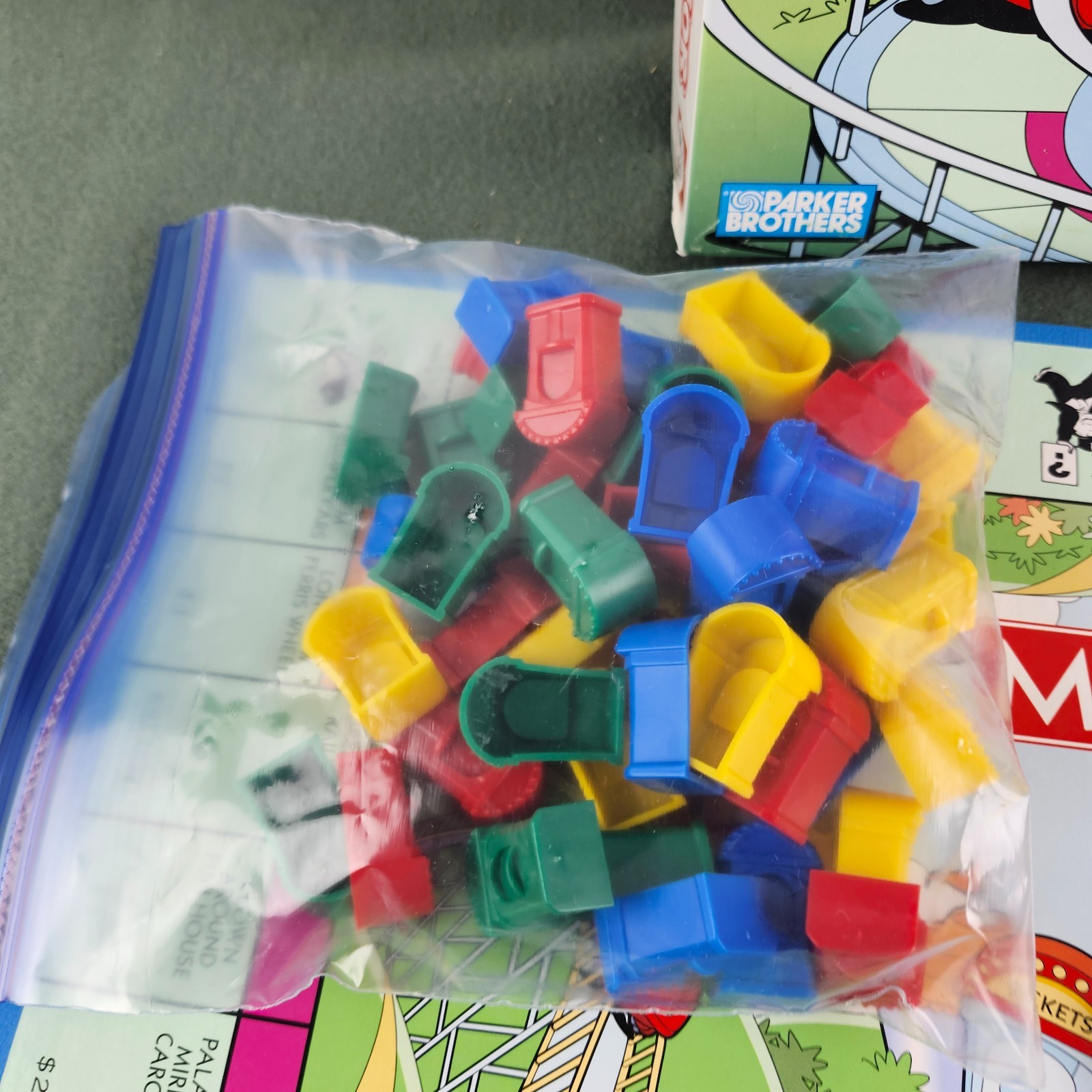 Monopoly Junior COMPLETE Parker Brothers 2005 Kids Childrens Ticket Booth