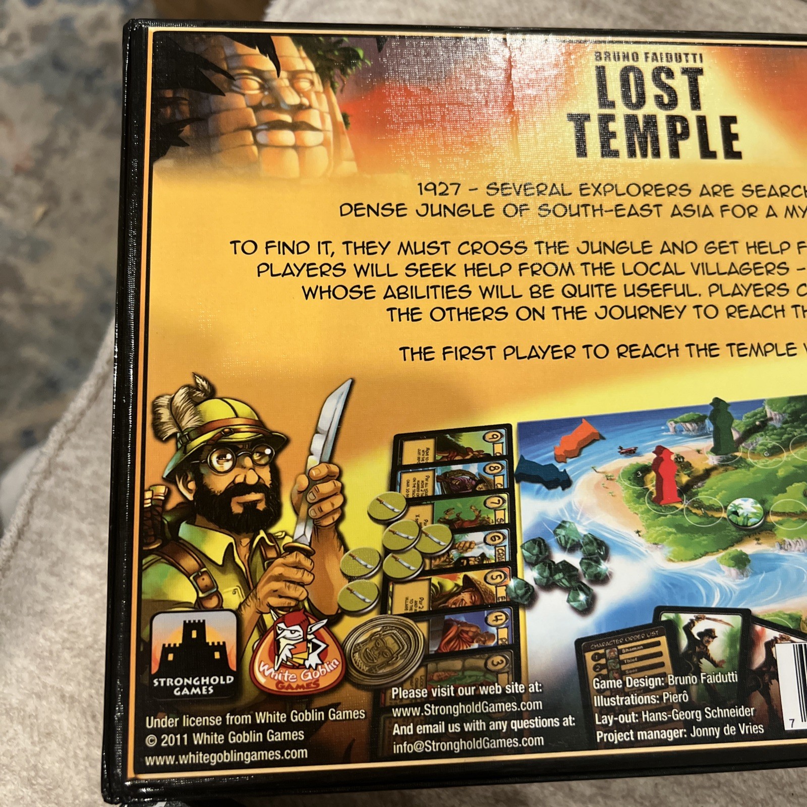 Lost Temple board game excellent condition Ages10+2-8Players By Stronghold Games