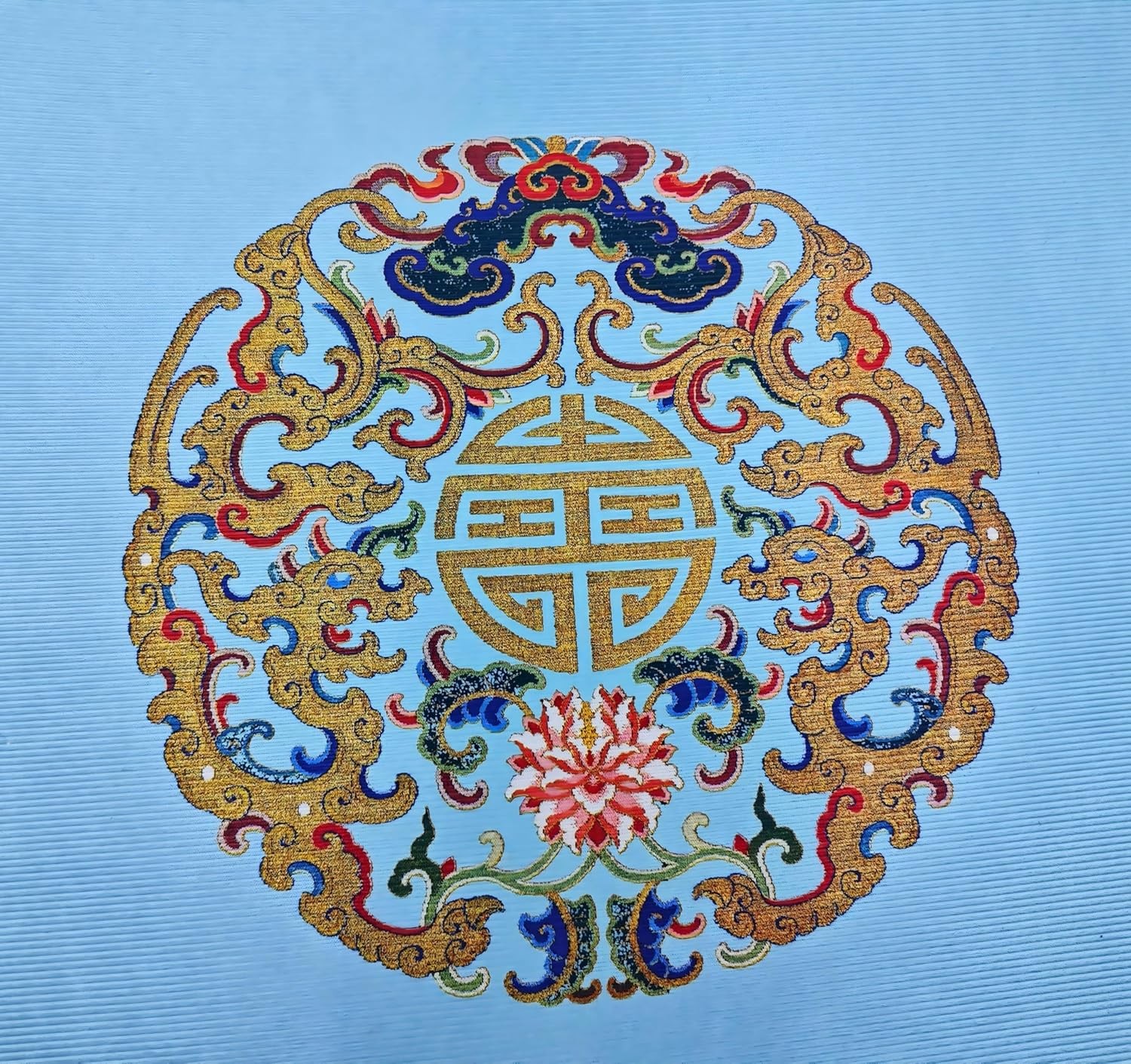 Chinese Style Mahjong Mat 31.5 * 31.5” Anti Slip & Noise Reduction Mahjong