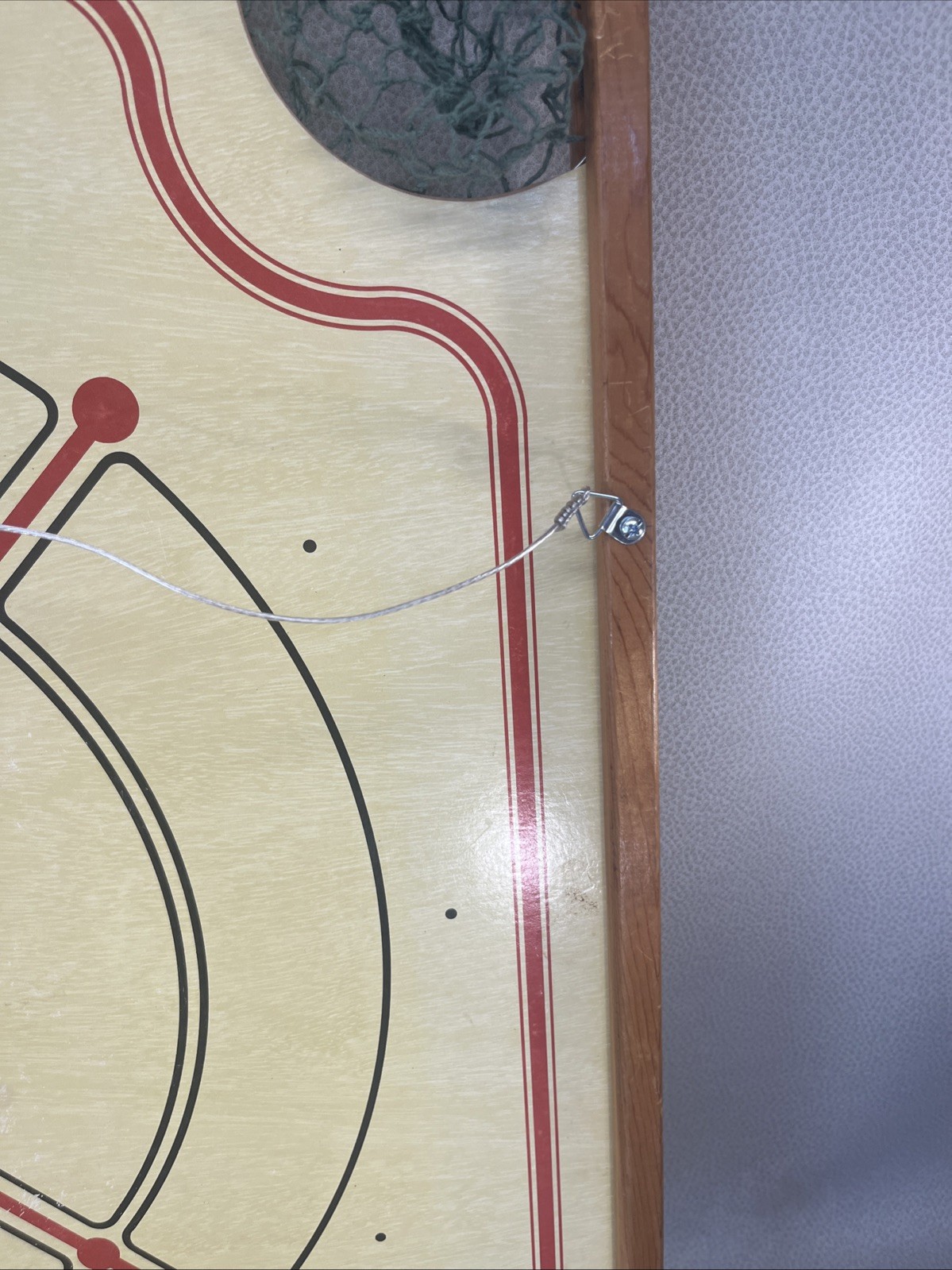 Carrom Double Sided Game Board With Attached Hanger. Game Room/man Cave.