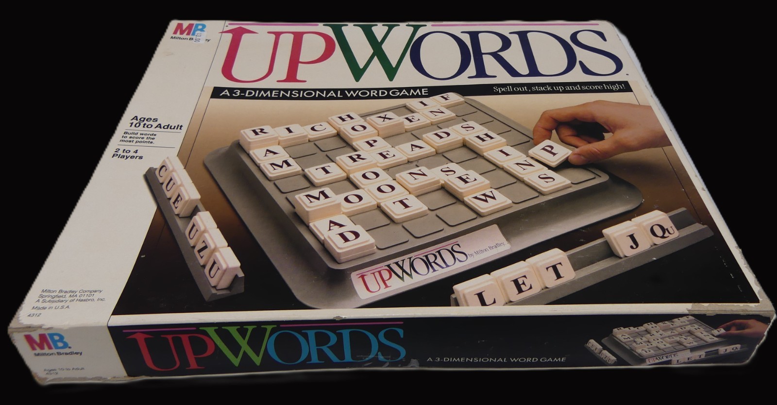 1988 Upwords Board Game Instruction Manual Part Only Milton Bradley