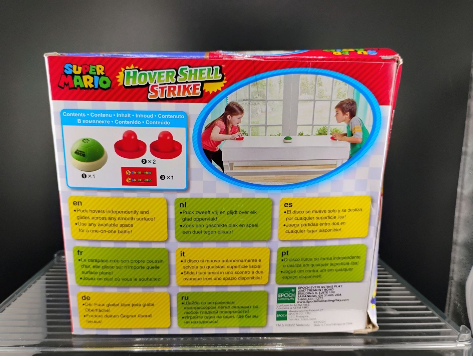 Super Mario Hover Shell Strike Air Hockey Game Set